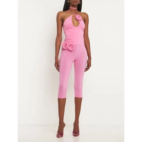 MAGDA BUTRYM Flower Legging in Pink 38 New Womens Spandex Shorts - Picture 15 of 16